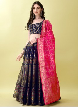 Dashing Jacquard Work Jacquard Silk Designer Lehenga Choli