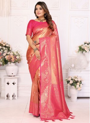 Dazzling Zari Ceremonial Contemporary Saree