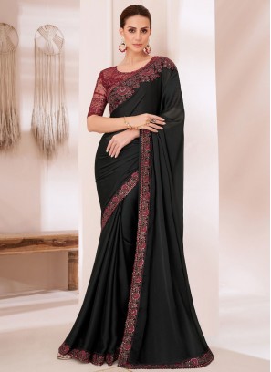 Delectable Lace Chiffon Classic Saree