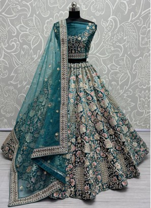 Delightsome Firozi Designer Lehenga Choli