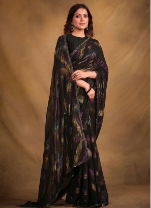 Demure Handwork Ceremonial Trendy Saree