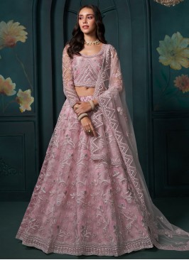 Deserving Embroidered Net Lehenga Choli