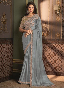 Dignified Embroidered Classic Saree