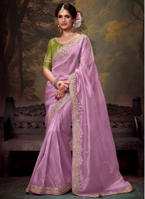 Dignified Embroidered Festival Contemporary Saree