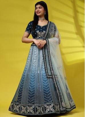 Dilettante Net Embroidered Readymade Lehenga Choli