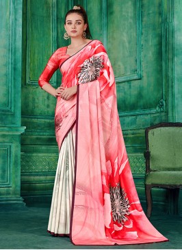 Distinctive Pure Crepe Contemporary Saree