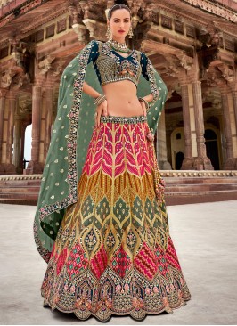 Distinctive Zari Banarasi Silk Designer Lehenga Choli