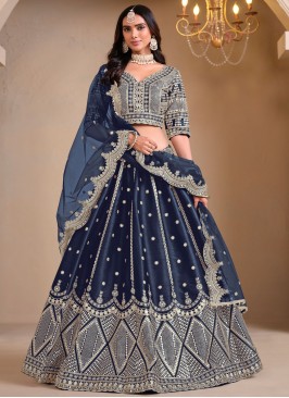 Divine Embroidered Ceremonial A Line Lehenga Choli