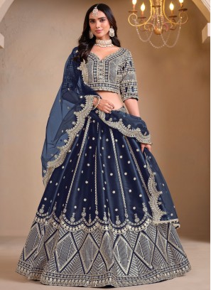 Divine Embroidered Ceremonial A Line Lehenga Choli