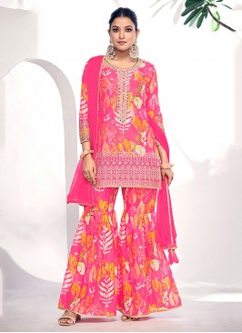 Divine Pink Trendy Salwar Kameez