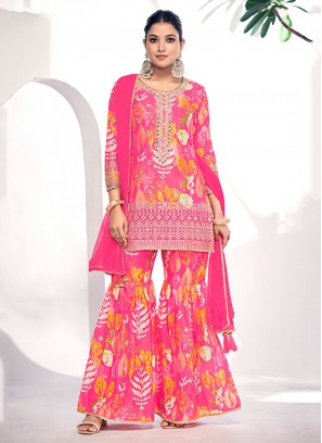 Divine Pink Trendy Salwar Kameez