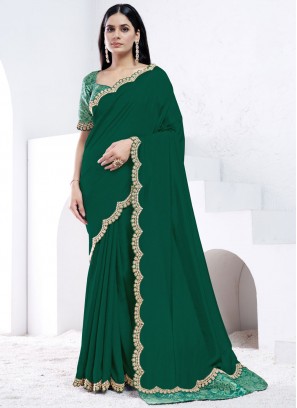 Elegant Crepe Silk Contemporary Saree