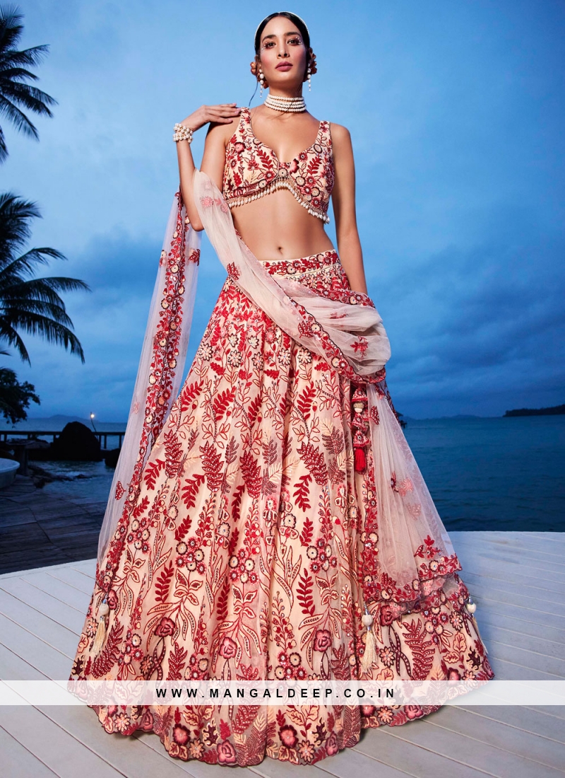 Embroidered Net Designer Lehenga Choli