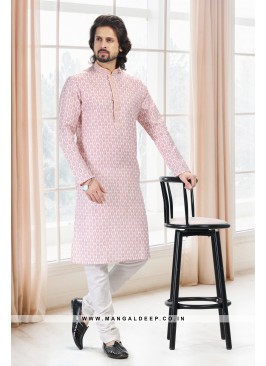 Emollient Peach DIgital Printed Cotton kurta Pyjam