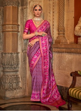 Enticing Weaving Banarasi Silk Contemporary Saree