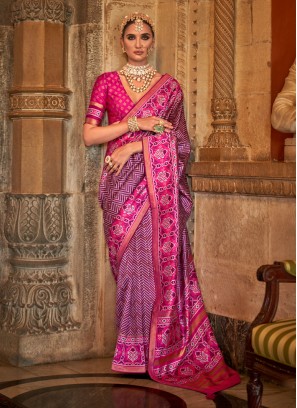 Enticing Weaving Banarasi Silk Contemporary Saree