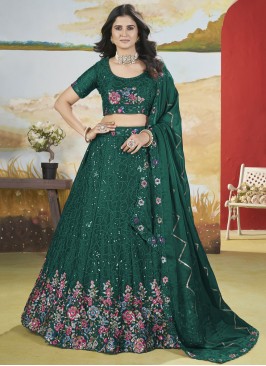 Entrancing Sequins Ceremonial Trendy Lehenga Choli