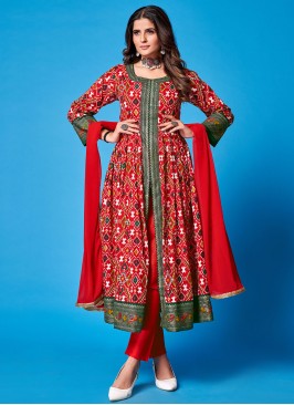 Ethnic Printed Rayon Salwar Suit