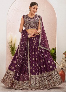 Exceeding Embroidered pure-dola Readymade Lehenga Choli