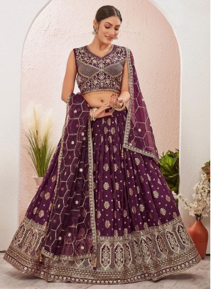 Exceeding Embroidered pure-dola Readymade Lehenga Choli