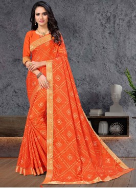 Excellent Patch Border Traditional Saree