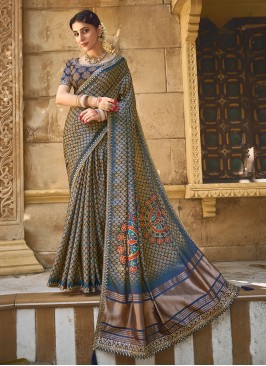 Extraordinary Handwork Contemporary Saree