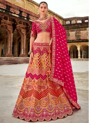 Eye-Catchy Cord Reception Trendy Lehenga Choli