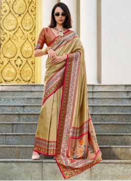 Fabulous Tissue Trendy Saree