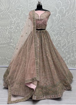 Fascinating Pink Sangeet Lehenga Choli