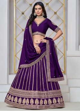 Fascinating Violet Festival Lehenga Choli