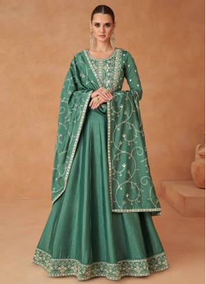 Fashionable Silk Ceremonial Gown 