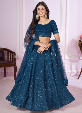 Fashionable Thread Georgette Lehenga Choli