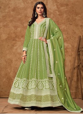 Festal Green Gown 