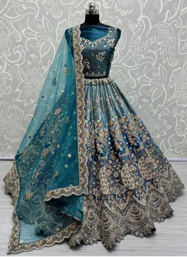 Firozi Ceremonial Lehenga Choli