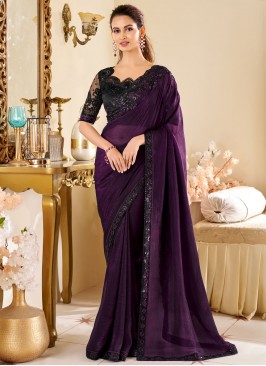 Flattering Embroidered Silk Traditional Saree