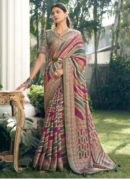 Floral Georgette Classic Saree