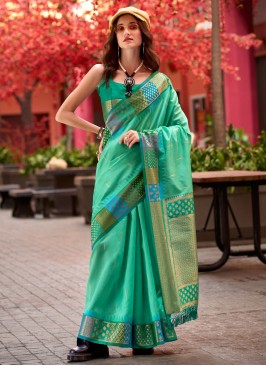 Gilded Banarasi Silk Designer Saree