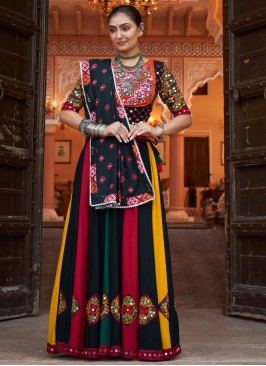 Glamorous Embroidered Multi Colour Readymade Lehenga Choli