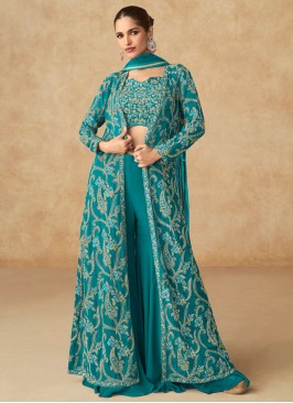 Gleaming Georgette Designer Salwar Kameez