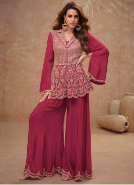 Glossy Embroidered Trendy Salwar Kameez