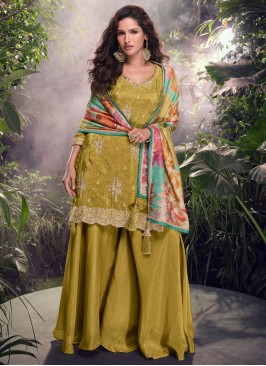 Glossy Readymade Salwar Kameez For Sangeet