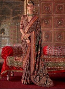 Glossy Silk Designer Saree