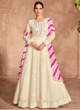 Graceful Georgette Floor Length Gown