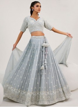 Graceful Stone Georgette Readymade Lehenga Choli