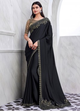 Grandiose Black Contemporary Saree