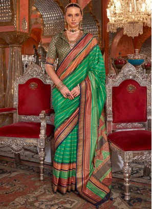 Green Ceremonial Silk Classic Saree