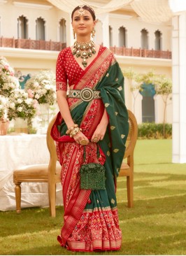 Green Party Classic Saree