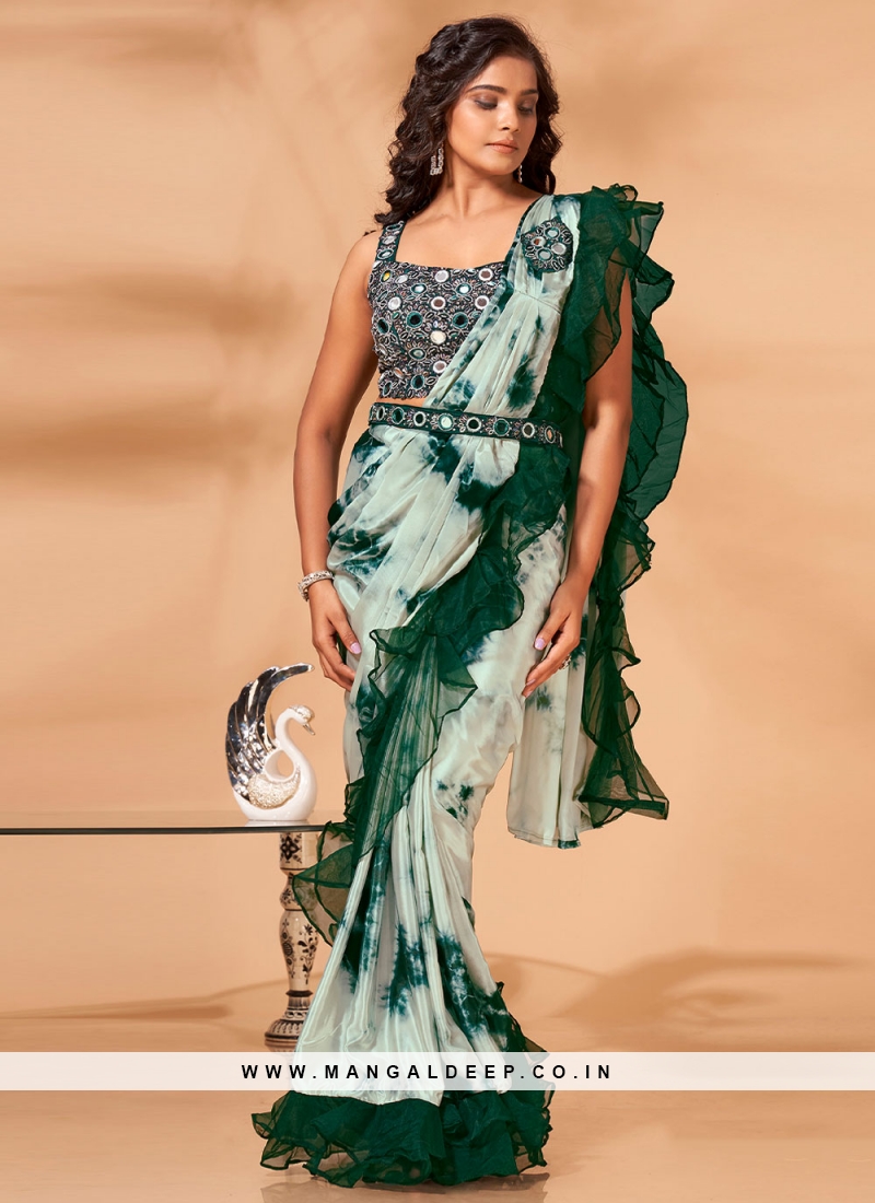Weaving Print Beige Color Kanjivaram Silk Fabric Reception Wear Saree With  Patola Design Blouse