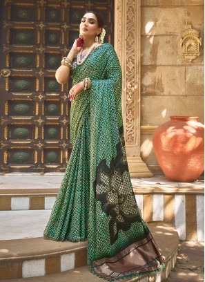 Green Silk Festival Classic Saree