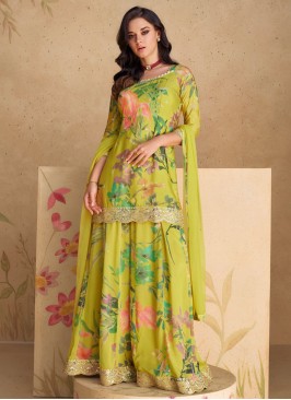Haute Embroidered Green Designer Salwar Kameez 